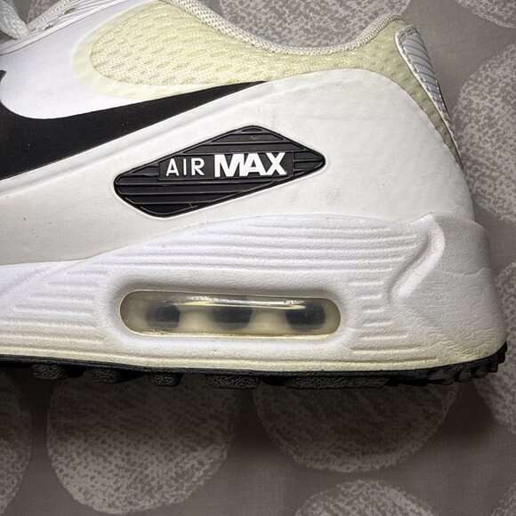 Nike Men's Air Max 90 Golf White/Black Shoes Sneakers CU9978-101 Sz 7 - Picture 14 of 16